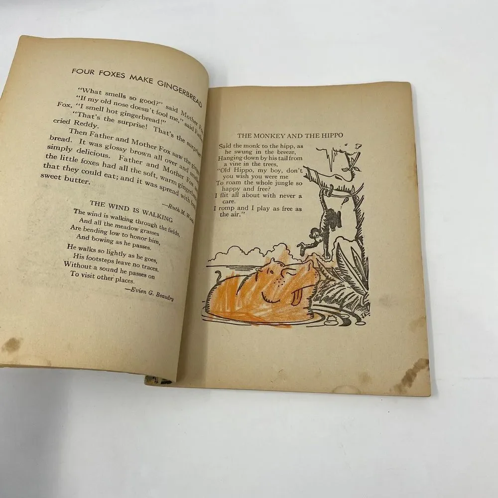 1942 Saalfield publishing co Book To Storyland stories verses illustrated Kitten